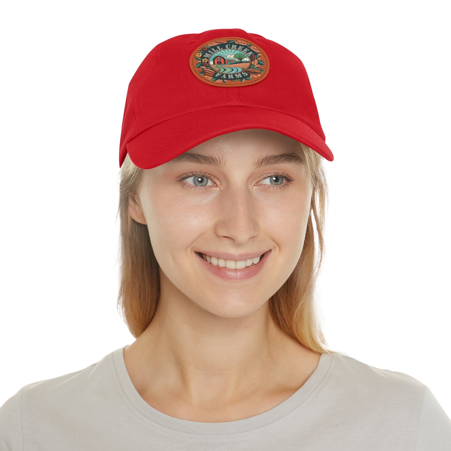Mill Creek Farms Official Dad Hat with Leather Patch