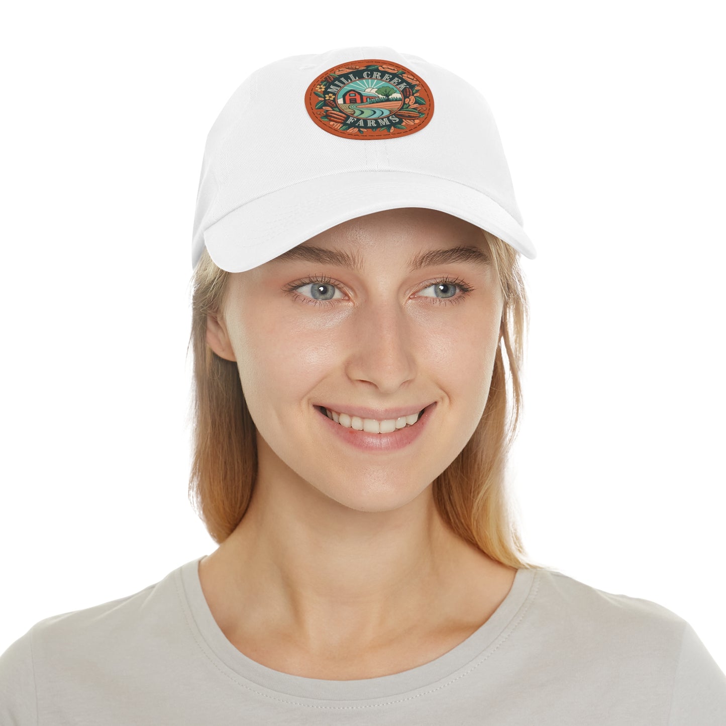 Mill Creek Farms Official Dad Hat with Leather Patch