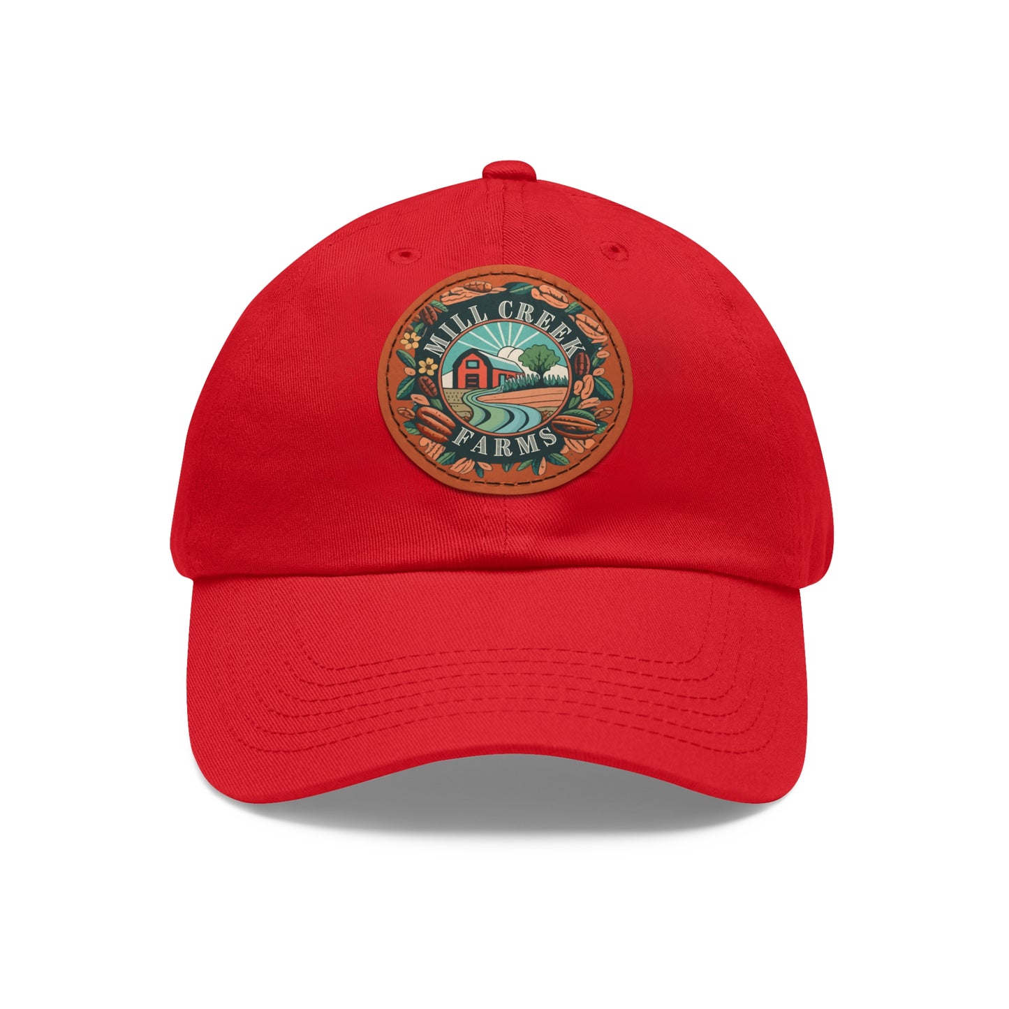 Mill Creek Farms Official Dad Hat with Leather Patch