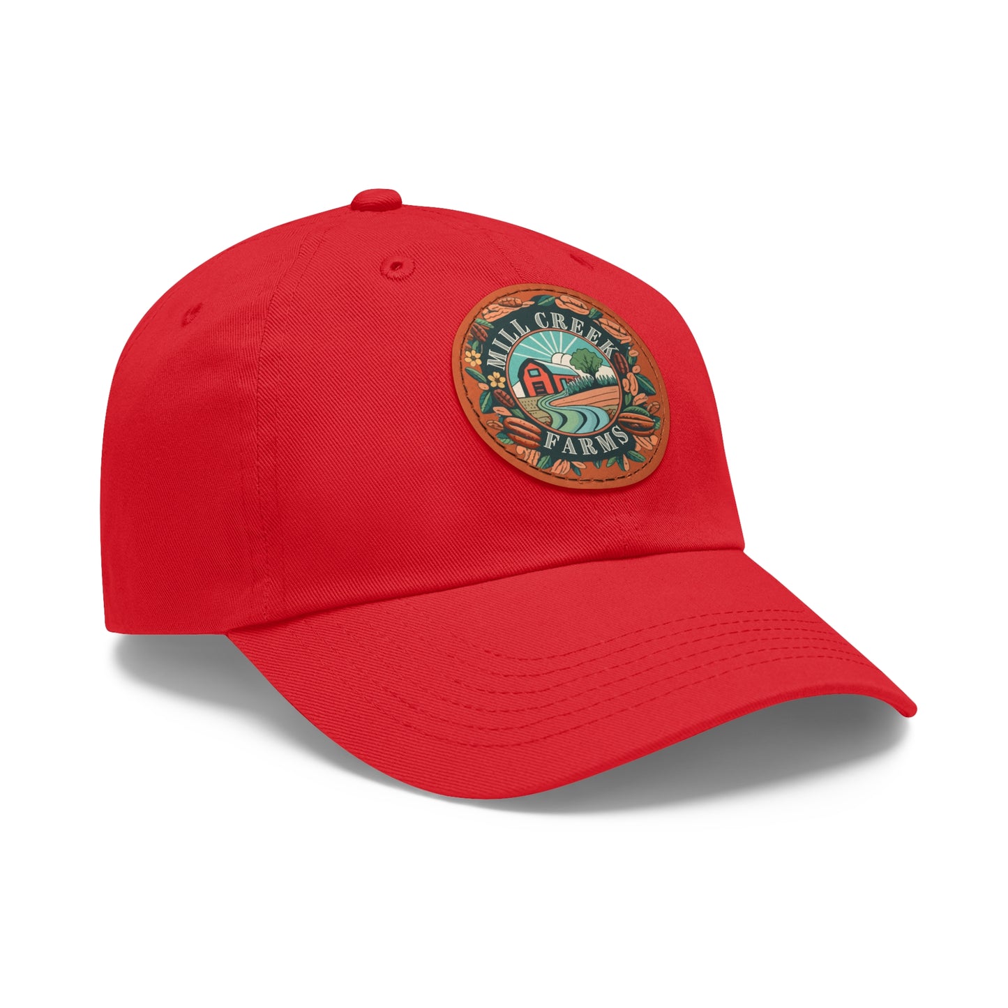 Mill Creek Farms Official Dad Hat with Leather Patch