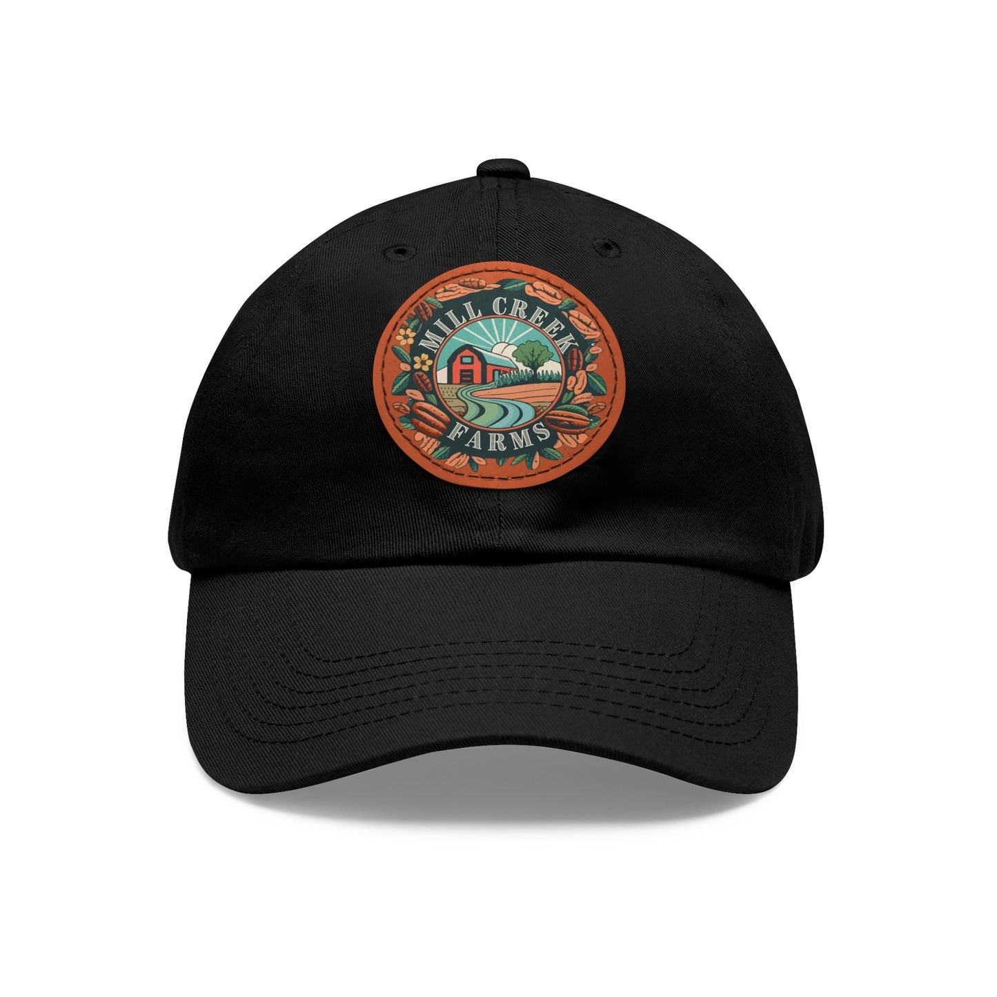 Mill Creek Farms Official Dad Hat with Leather Patch