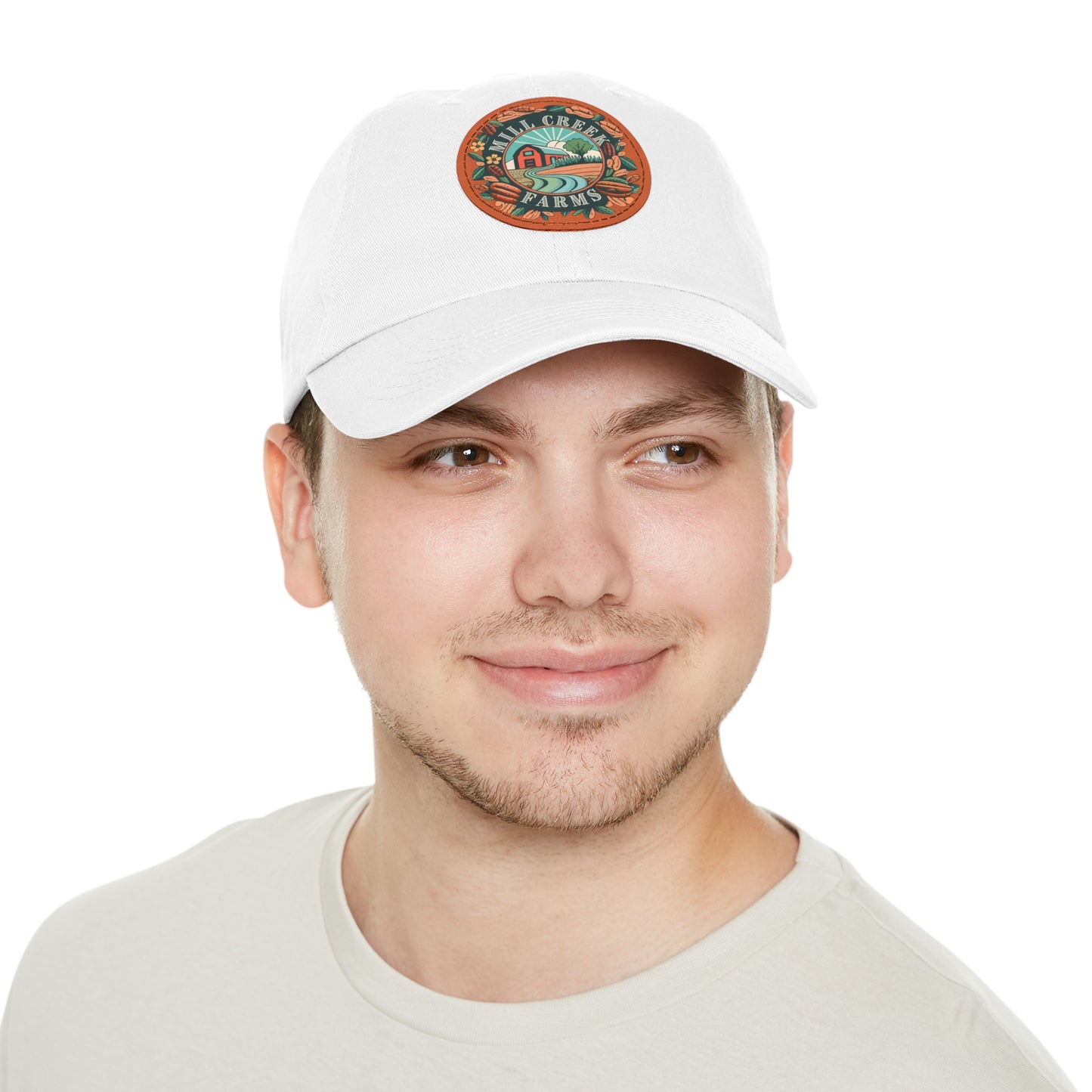 Mill Creek Farms Official Dad Hat with Leather Patch
