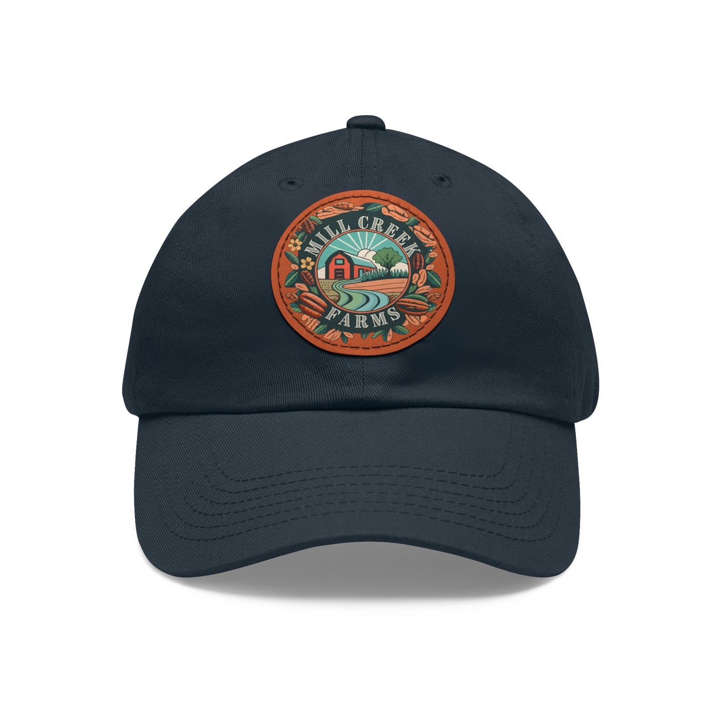 Mill Creek Farms Official Dad Hat with Leather Patch