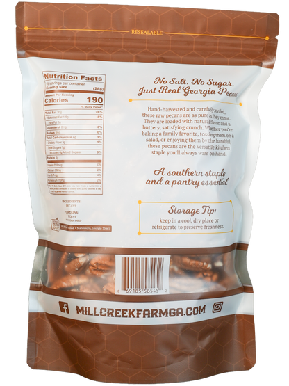 Raw Pecans 16 oz