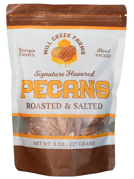 Roasted And Salted Pecans 8 oz