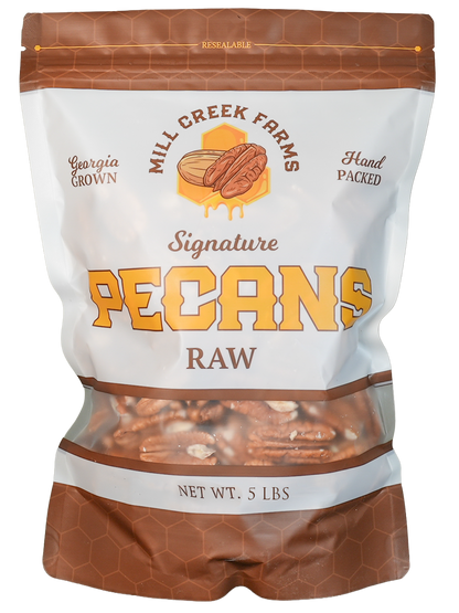 Raw Pecans 5lb Bag