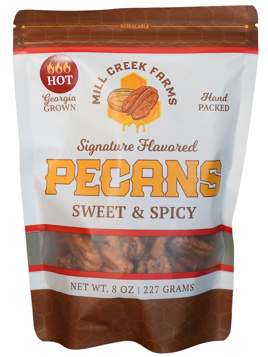 Sweet & Spicy Hot Pecans 8 oz